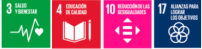 ODS 3, 4, 10 y 17