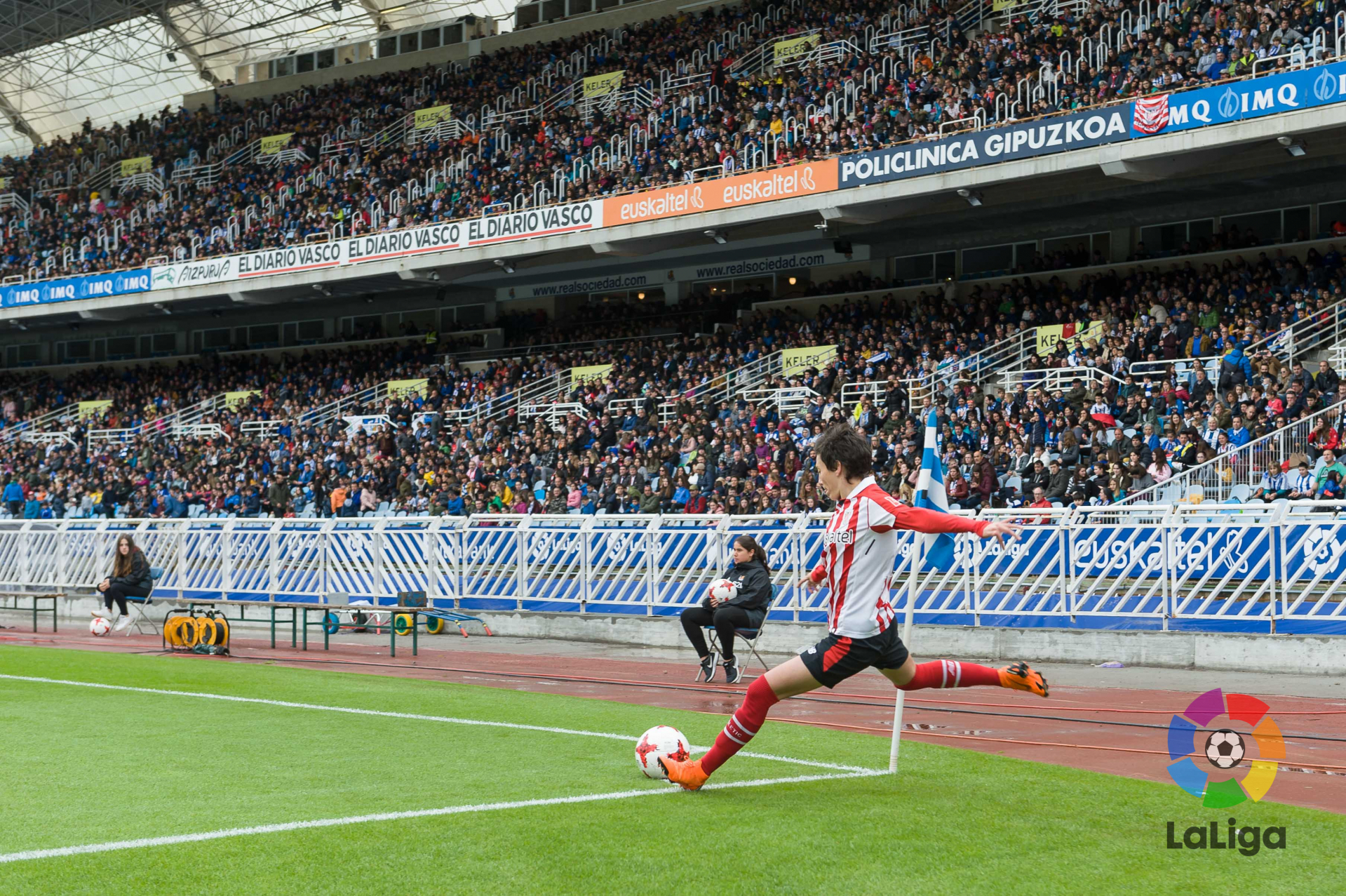 Saque de córner en Anoeta