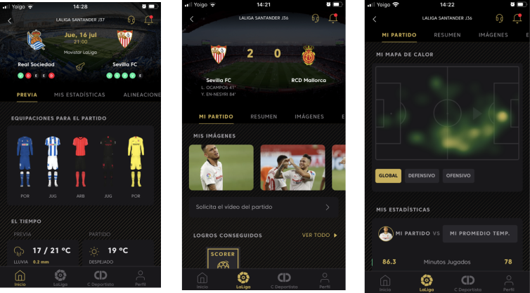 Sección Detalle de Partido