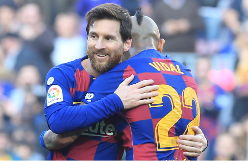 Messi y Vidal